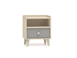 ML Meble Szafki Nocne*Mevel 10 Piasek pustyni/szary pallad - szafka 1S