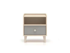 ML Meble Szafki Nocne*Mevel 10 Piasek pustyni/szary pallad - szafka 1S
