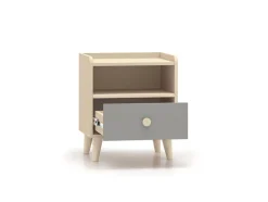 ML Meble Szafki Nocne*Mevel 10 Piasek pustyni/szary pallad - szafka 1S