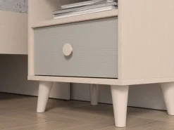 ML Meble Szafki Nocne*Mevel 10 Piasek pustyni/szary pallad - szafka 1S