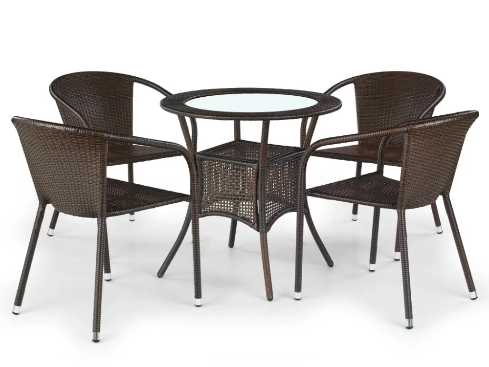 Halmar Meble Ogrodowe*MIDAS stół ciemny brąz (2p=1szt)1 sztuka