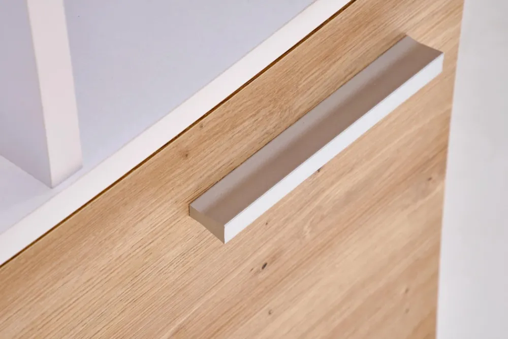 Halmar Biurka*MISO biurko, biały / dąb artisan (2p=1szt)1 sztuka