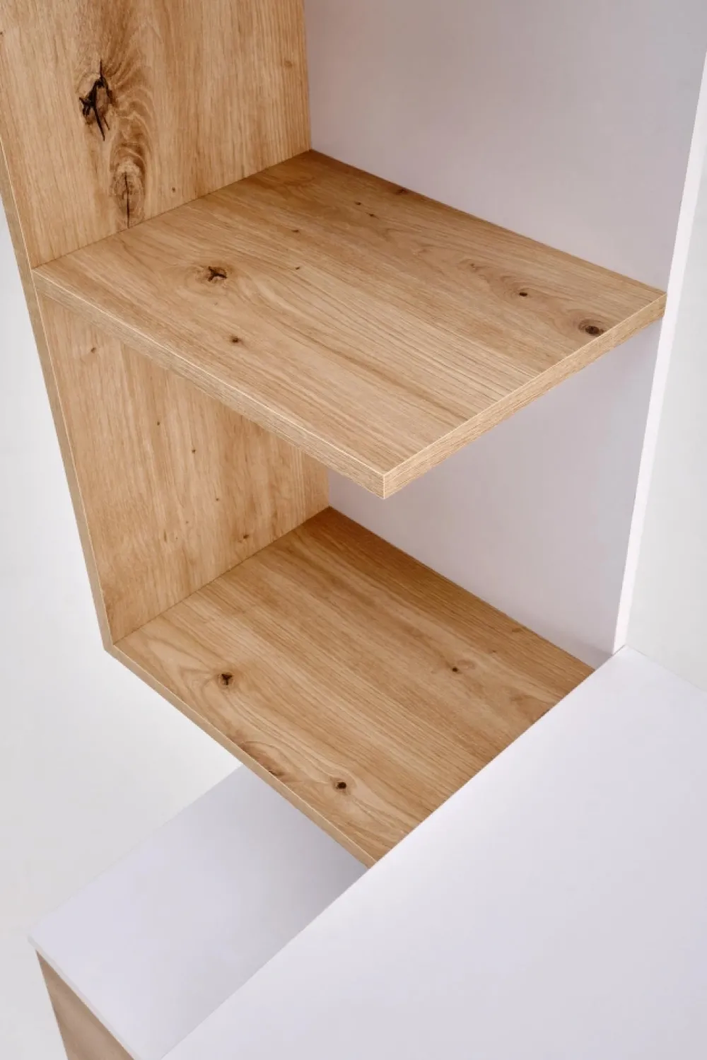 Halmar Biurka*MISO biurko, biały / dąb artisan (2p=1szt)1 sztuka