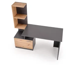 Halmar Biurka*MISO biurko, grafitowy / dąb artisan (2p=1szt)1 sztuka