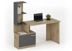 Halmar Biurka*MISO biurko, grafitowy / dąb artisan (2p=1szt)1 sztuka