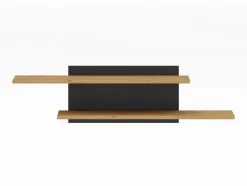 ML Meble Półki*MODESTO 08 dąb stylowy/czarny - półka