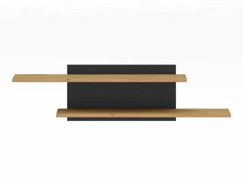 ML Meble Półki*MODESTO 08 dąb stylowy/czarny - półka
