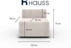 Hauss Fotele Do Biura|Fotele Do Sypialni*Moduł pojedyńczy bez boków Enjoy 1BB