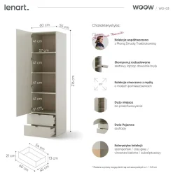 Dzieci Lenart Szafy Do Przedpokoju|Szafy Do Pokoju Młodzieżowego*Młodzieżowa szafa jednodrzwiowa WO-03 szampański