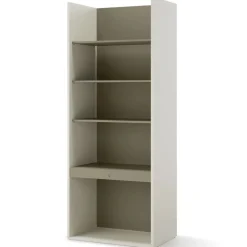 Dzieci Lenart Szafki I Regały Do Biura|Szafki I Regały Do Pokoju Młodzieżowego*Młodzieżowy regał otwarty z półkami WO-04 kolor szampański / eukaliptus