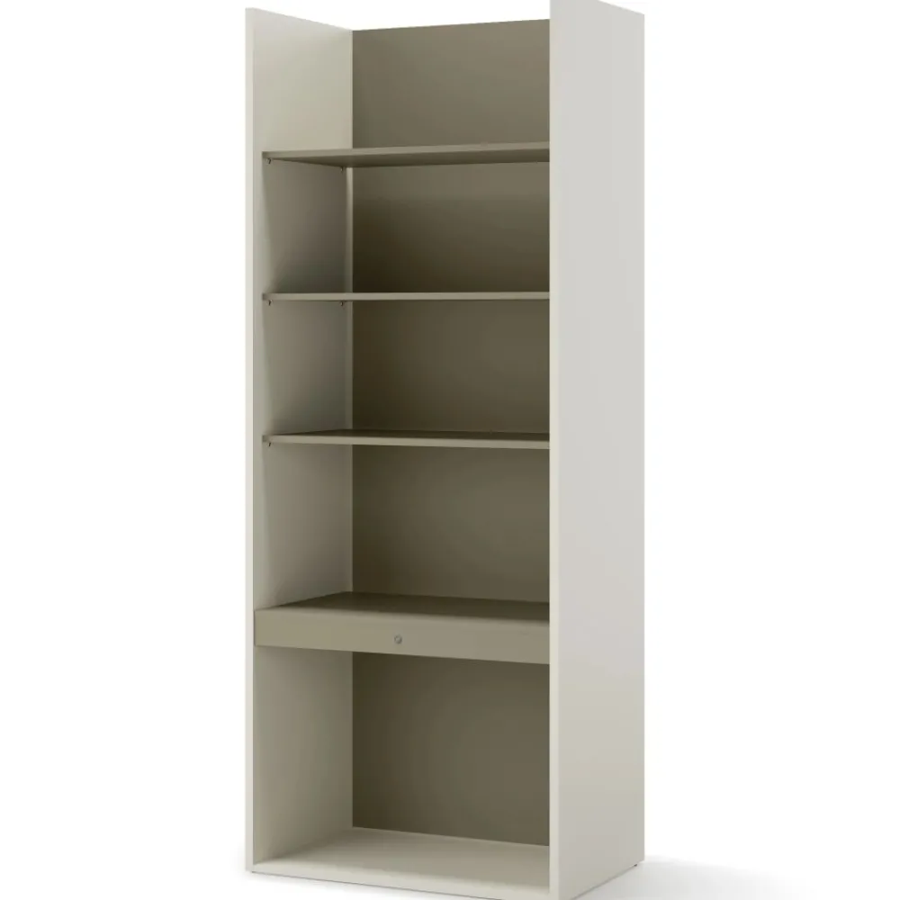 Dzieci Lenart Szafki I Regały Do Biura|Szafki I Regały Do Pokoju Młodzieżowego*Młodzieżowy regał otwarty z półkami WO-04 kolor szampański / eukaliptus