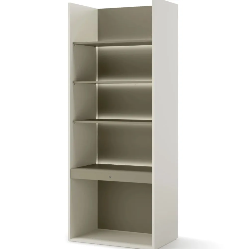 Dzieci Lenart Szafki I Regały Do Biura|Szafki I Regały Do Pokoju Młodzieżowego*Młodzieżowy regał otwarty z półkami WO-04 kolor szampański / eukaliptus