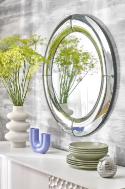 Halmar Lustra*MOON lustro ścienne, srebrny (1p=1szt)1 sztuka