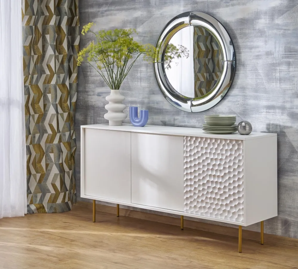 Halmar Lustra*MOON lustro ścienne, srebrny (1p=1szt)1 sztuka