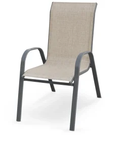 Halmar Meble Ogrodowe|Meble Ogrodowe*MOSLER krzesło ogrodowe popiel (1p=1szt)1 sztuka