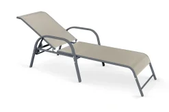 Halmar Meble Ogrodowe|Meble Ogrodowe*MOSLER leżak popielaty / c. popiel (1p=1szt)1 sztuka