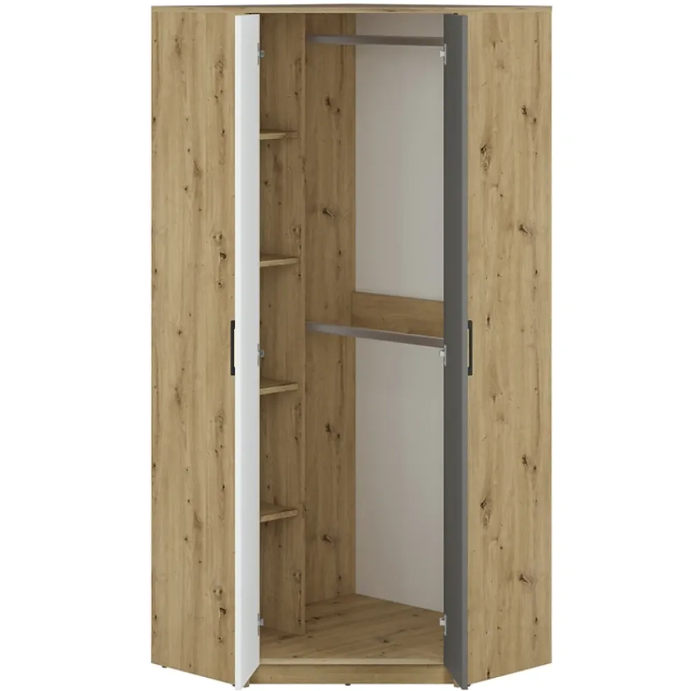 ML Meble Szafy Do Pokoju Młodzieżowego|Szafy*Narożna szafa do pokoju młodzieżowego FINI 13