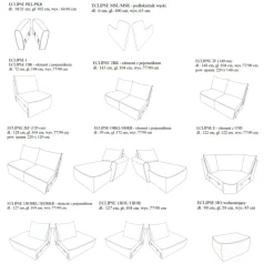 Libro Narożniki Do Salonu|Narożniki*Narożnik modułowy z funkcją spania i portem USB Eclipse - komfort, który pokochasz
