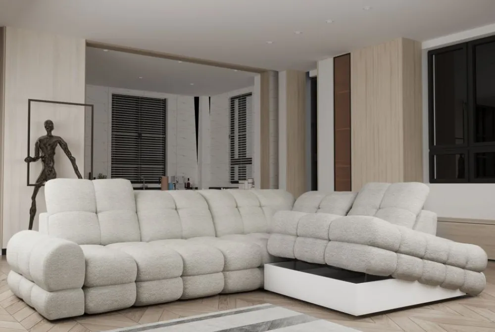 Wersal Narożniki Do Salonu|Narożniki*Narożnik pikowany z pojemnikiem Tollo L