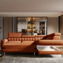 Wersal Narożniki Do Salonu|Narożniki*Narożnik rozkładany z regulowanymi zagłówkami Navas L