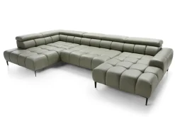 Wersal Narożniki Do Salonu|Narożniki*Narożnik skórzany z elektryczną funkcją relaks Plaza XL