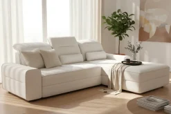 Bogart Narożniki*Narożnik Tulia Mini z elektrycznie wysuwanym siedziskiem / strona prawa / Sierra 741 + Uni 8005