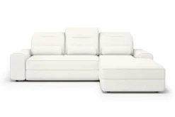 Bogart Narożniki*Narożnik Tulia Mini z elektrycznie wysuwanym siedziskiem / strona prawa / Sierra 741 + Uni 8005