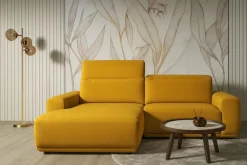 Wajnert Kanapy I Sofy Do Salonu|Sofy Trzyosobowe*Narożnik z elektryczną funkcją wysuwu siedziska Sempre Mistic 105 żółty