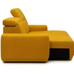 Wajnert Kanapy I Sofy Do Salonu|Sofy Trzyosobowe*Narożnik z elektryczną funkcją wysuwu siedziska Sempre Mistic 105 żółty