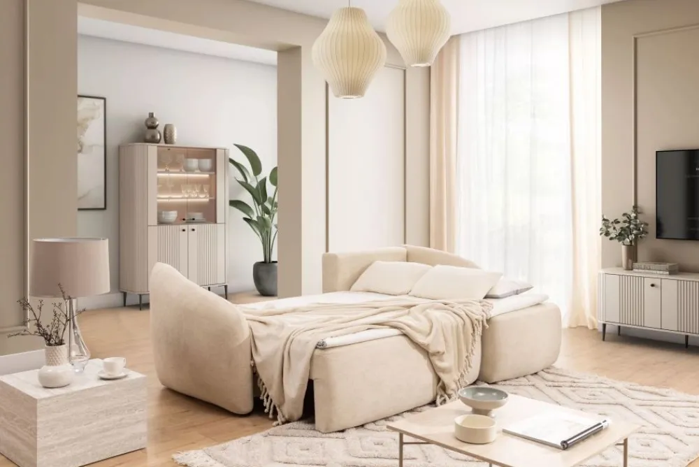 Bogart Narożniki|Narożniki Z Funkcją Spania*Narożnik z funkcją spania i pojemnikiem prawy Latina Mini