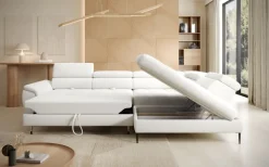 Wersal Narożniki Do Salonu|Narożniki*Narożnik z funkcją spania i pojemnikiem na pościel Empoli L