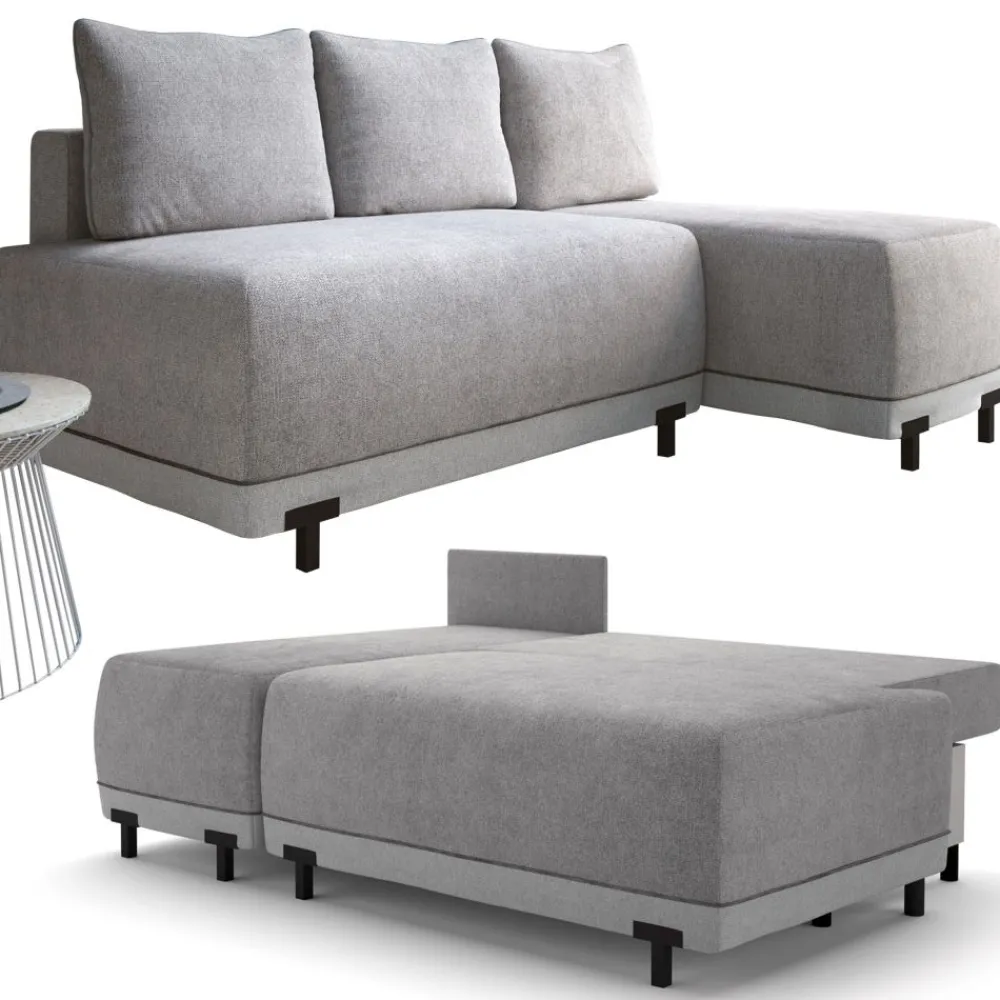 Libro Narożniki Do Salonu|Narożniki*Narożnik z funkcją spania i pojemnikiem na pościel Miro