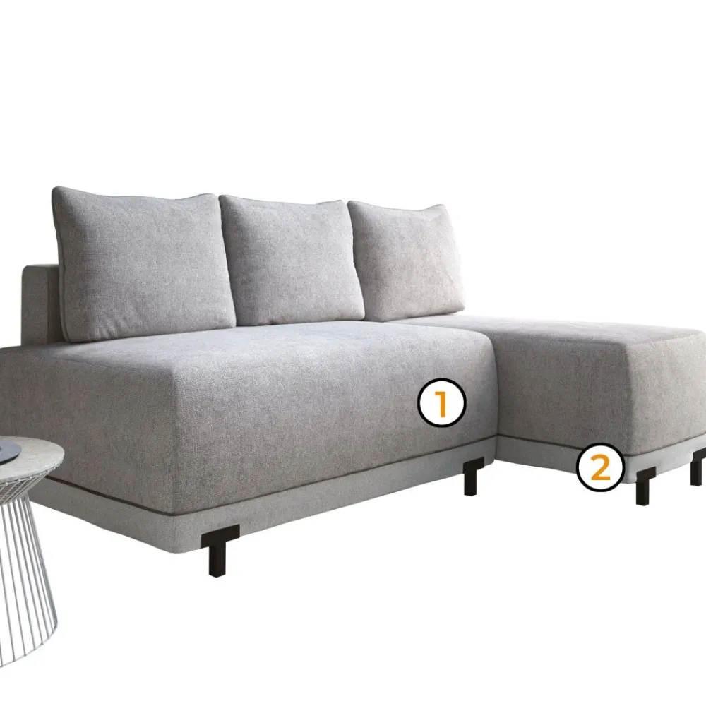 Libro Narożniki Do Salonu|Narożniki*Narożnik z funkcją spania i pojemnikiem na pościel Miro