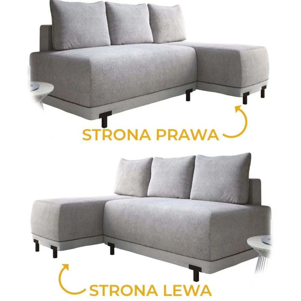 Libro Narożniki Do Salonu|Narożniki*Narożnik z funkcją spania i pojemnikiem na pościel Miro