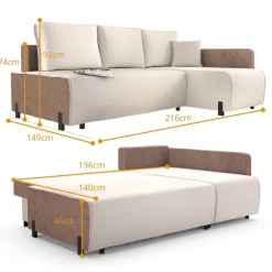 Libro Narożniki Do Salonu|Narożniki*Narożnik z funkcją spania Axel