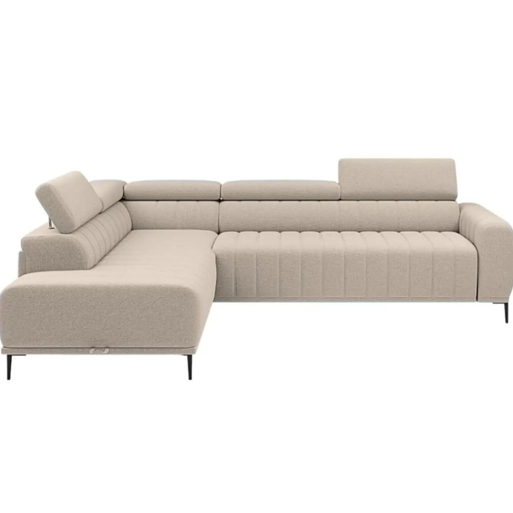 Wersal Narożniki Do Salonu|Narożniki*Narożnik z funkcją spania 140x197 i pojemnikiem Gandi Corner Ontario 16 - szary