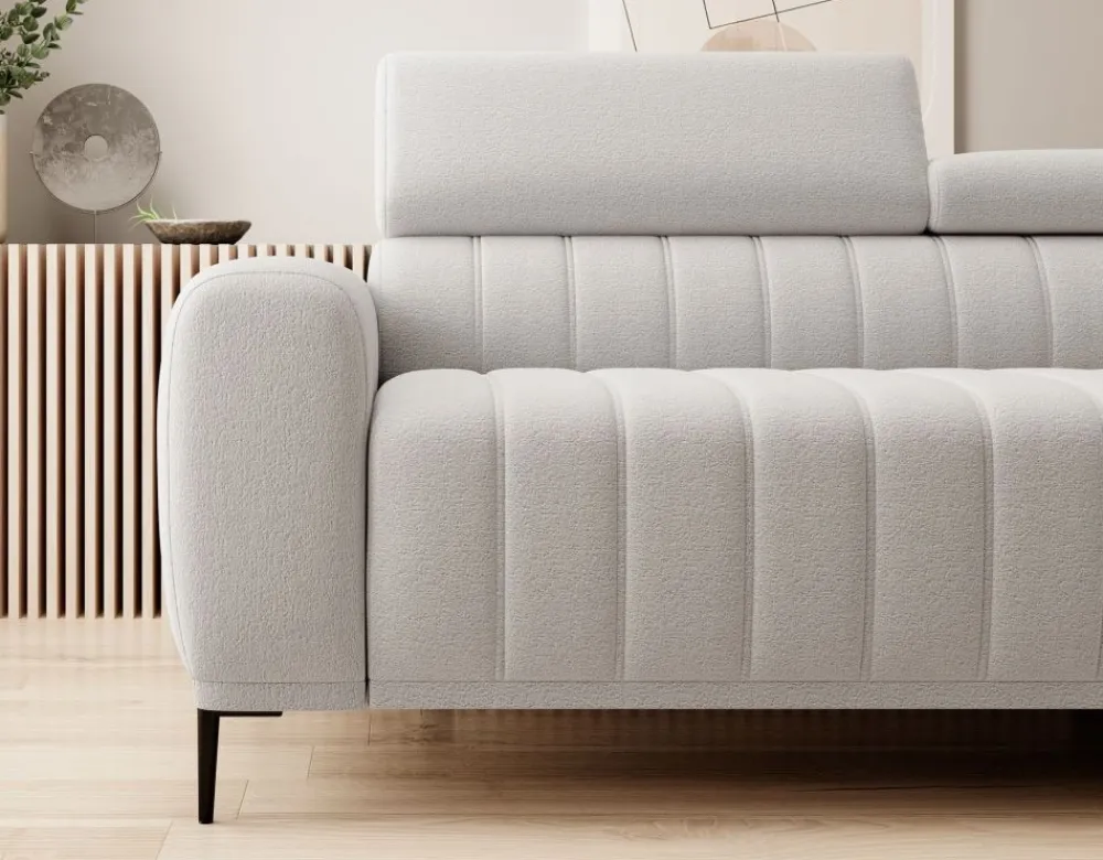 Wersal Narożniki Do Salonu|Narożniki*Narożnik z funkcją spania 140x197 i pojemnikiem Gandi Corner Ontario 16 szary