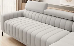 Wersal Narożniki Do Salonu|Narożniki*Narożnik z funkcją spania 140x197 i pojemnikiem Gandi Corner Ontario 16 szary