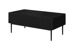 Bogart Stoliki Kawowe I Ławy*NICOLE ŁAWA 120 2SZ - czarny mat / czarny stelaż