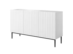 Bogart Komody*NICOLE KOMODA 150 3D - biały mat / czarny stelaż