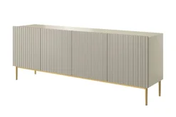 Bogart Komody*NICOLE KOMODA 200 4D - cashmere / złoty stelaż