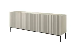 Bogart Komody*NICOLE KOMODA 200 4D - cashmere / czarny stelaż