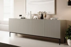 Bogart Komody*NICOLE KOMODA 200 4D - cashmere / czarny stelaż