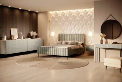 Bogart Komody*NICOLE KOMODA 150 2D3SZ - cashmere / czarny stelaż