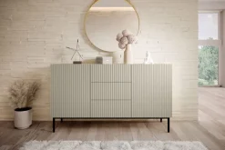 Bogart Komody*NICOLE KOMODA 150 2D3SZ - cashmere / czarny stelaż