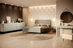 Bogart Komody*NICOLE KOMODA 150 2D3SZ - cashmere / czarny stelaż