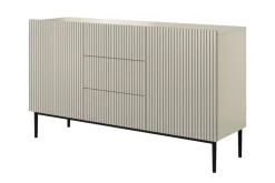 Bogart Komody*NICOLE KOMODA 150 2D3SZ - cashmere / czarny stelaż