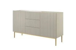 Bogart Komody*NICOLE KOMODA 150 2D3SZ - cashmere / złoty stelaż
