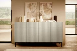 Bogart Komody*NICOLE KOMODA 200 4D4SZ - cashmere / czarny stelaż