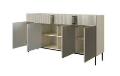 Bogart Komody*NICOLE KOMODA 200 4D4SZ - cashmere / czarny stelaż